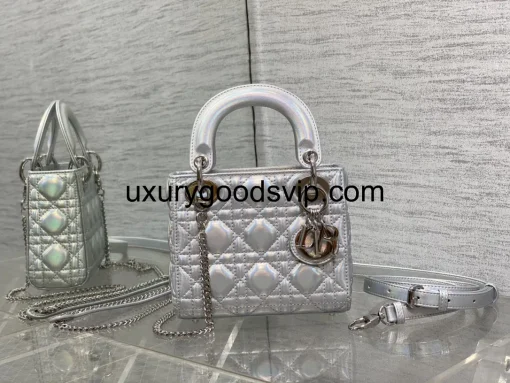 0_1_11zon Dior Three-grid Magic Silver