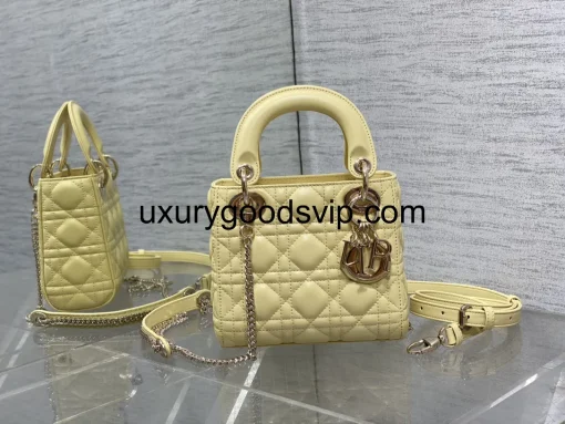 0_1_11zon Dior three-grid chick yellow