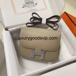 Hermes Constance Trench Coat Grey