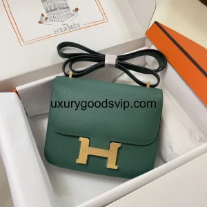 Hermes Constance Peacock Green