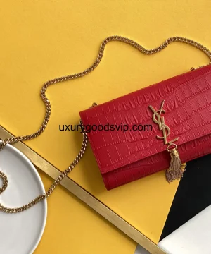 YSL kate crocodile pattern