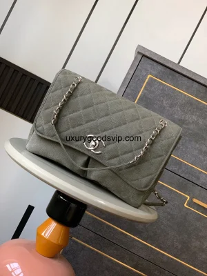 Chanel Grey Army Green
